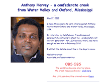 Tablet Screenshot of anthonyhervey-confederatecrook.com
